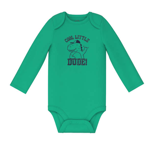 Baby Boys' Long Sleeve Bodysuit - Bright Green